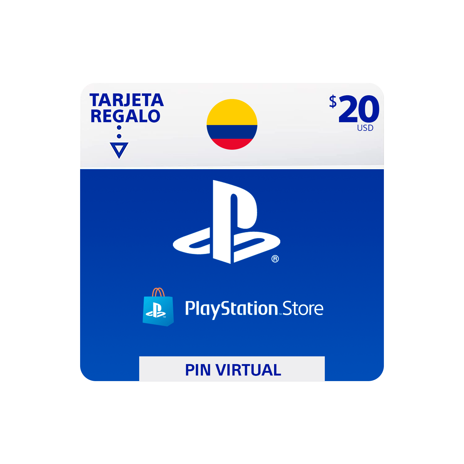 Pin Virtual PLAYSTATION ($20 USD)