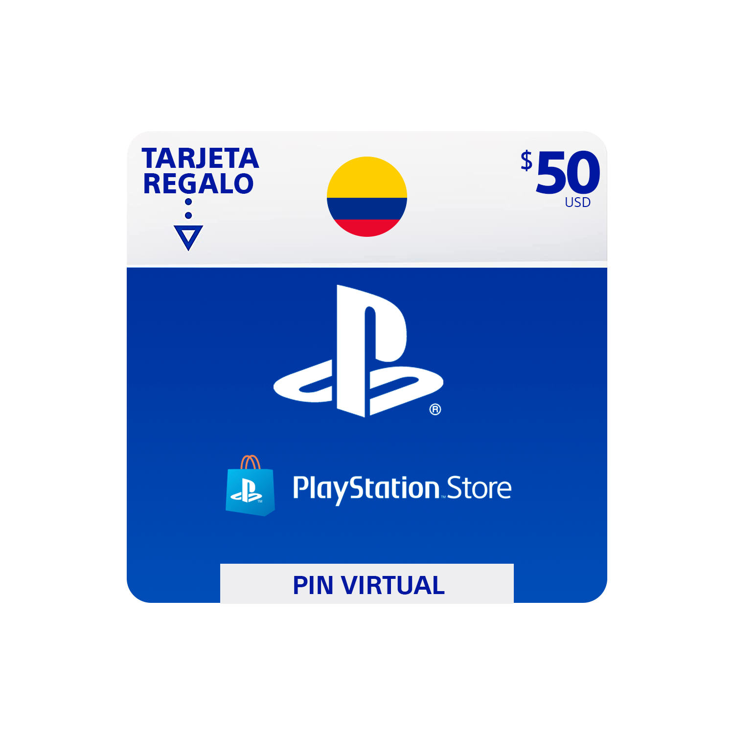 Pin Virtual PLAYSTATION ($50 USD)